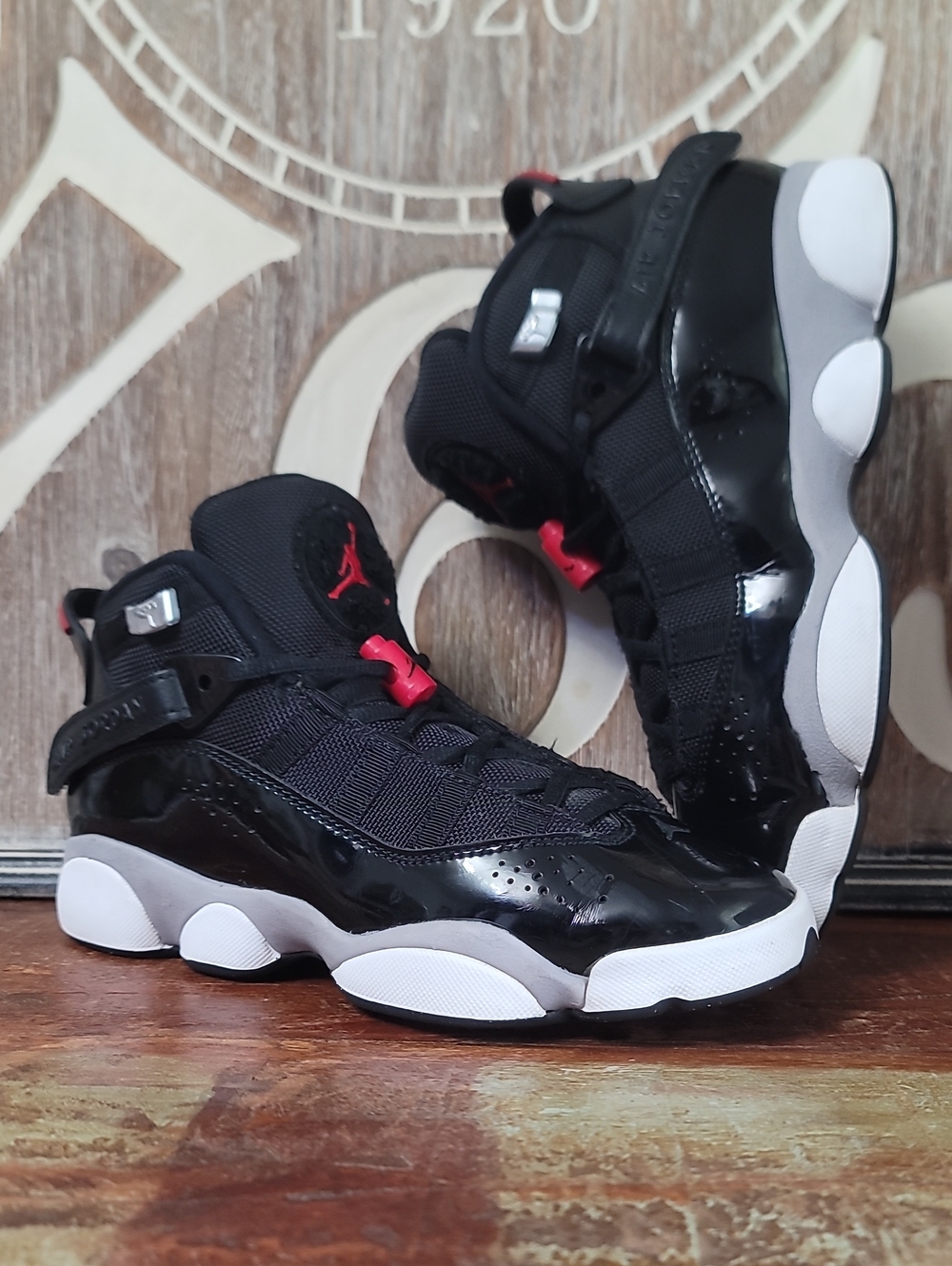 Nike Air Jordan 6 Rings 'Black Cement' Wmns 6.5 Good Condition (Read)
